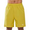imageNORTHYARD Mens 7quot Athletic Running Shorts with Zipper Pockets Quick Dry Lightweight Workout Gym ShortYellow