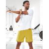 imageNORTHYARD Mens 7quot Athletic Running Shorts with Zipper Pockets Quick Dry Lightweight Workout Gym ShortYellow
