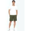 imageNORTHYARD Mens Athletic Running Shorts Cotton Casual Shorts with Zipper Pockets 7quot Workout Gym Sweat ShortsArmygreen