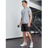 imageNORTHYARD Mens Athletic Running Shorts Cotton Casual Shorts with Zipper Pockets 7quot Workout Gym Sweat ShortsBlack