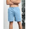 imageNORTHYARD Mens Athletic Running Shorts Cotton Casual Shorts with Zipper Pockets 7quot Workout Gym Sweat ShortsBluebell