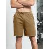 imageNORTHYARD Mens Athletic Running Shorts Cotton Casual Shorts with Zipper Pockets 7quot Workout Gym Sweat ShortsCoffee