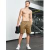 imageNORTHYARD Mens Athletic Running Shorts Cotton Casual Shorts with Zipper Pockets 7quot Workout Gym Sweat ShortsCoffee