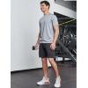 imageNORTHYARD Mens Athletic Running Shorts Cotton Casual Shorts with Zipper Pockets 7quot Workout Gym Sweat ShortsDark Grey