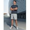 imageNORTHYARD Mens Athletic Running Shorts Cotton Casual Shorts with Zipper Pockets 7quot Workout Gym Sweat ShortsLight Heather