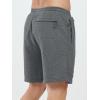 imageNORTHYARD Mens Athletic Running Shorts Cotton Casual Shorts with Zipper Pockets 7quot Workout Gym Sweat ShortsSmoke Heather