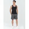 imageNORTHYARD Mens Athletic Running Shorts Cotton Casual Shorts with Zipper Pockets 7quot Workout Gym Sweat ShortsSmoke Heather