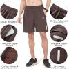 imageNORTHYARD Mens Athletic Running Shorts Quick Dry Workout Shorts 7quot 5quot 9quot Lightweight Sports Gym Basketball Shorts HikingCoffee
