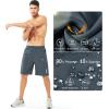 imageNORTHYARD Mens Athletic Running Shorts Quick Dry Workout Shorts 7quot 5quot 9quot Lightweight Sports Gym Basketball Shorts HikingCoolgrey
