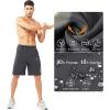 imageNORTHYARD Mens Athletic Running Shorts Quick Dry Workout Shorts 7quot 5quot 9quot Lightweight Sports Gym Basketball Shorts HikingDarkgrey