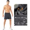 imageNORTHYARD Mens Athletic Running Shorts Quick Dry Workout Shorts 7quot 5quot 9quot Lightweight Sports Gym Basketball Shorts HikingDarkgrey