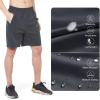 imageNORTHYARD Mens Athletic Running Shorts Quick Dry Workout Shorts 7quot 5quot 9quot Lightweight Sports Gym Basketball Shorts HikingDarkgrey