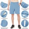 imageNORTHYARD Mens Athletic Running Shorts Quick Dry Workout Shorts 7quot 5quot 9quot Lightweight Sports Gym Basketball Shorts HikingSkyblue
