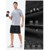 imageNORTHYARD Mens Athletic Running Shorts Quick Dry Workout Shorts Lightweight Sports Gym Basketball Short HikingBlack
