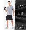 imageNORTHYARD Mens Athletic Running Shorts Quick Dry Workout Shorts Lightweight Sports Gym Basketball Short HikingBlack