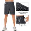 imageNORTHYARD Mens Athletic Running Shorts Quick Dry Workout Shorts Lightweight Sports Gym Basketball Short HikingDarkgrey