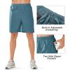 imageNORTHYARD Mens Athletic Running Shorts Quick Dry Workout Shorts Lightweight Sports Gym Basketball Short HikingGreyblue