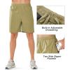 imageNORTHYARD Mens Athletic Running Shorts Quick Dry Workout Shorts Lightweight Sports Gym Basketball Short HikingKhaki