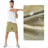 imageNORTHYARD Mens Athletic Running Shorts Quick Dry Workout Shorts Lightweight Sports Gym Basketball Short HikingKhaki