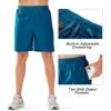 imageNORTHYARD Mens Athletic Running Shorts Quick Dry Workout Shorts Lightweight Sports Gym Basketball Short HikingSeablue