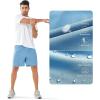 imageNORTHYARD Mens Athletic Running Shorts Quick Dry Workout Shorts Lightweight Sports Gym Basketball Short HikingSkyblue