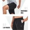 imageNORTHYARD Mens Gym Shorts 7 Inch Quick Dry Running Shorts Lightweight Athletic Workout Training Sports ShortsBlack