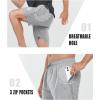 imageNORTHYARD Mens Gym Shorts 7 Inch Quick Dry Running Shorts Lightweight Athletic Workout Training Sports ShortsLightgrey