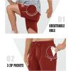 imageNORTHYARD Mens Gym Shorts 7 Inch Quick Dry Running Shorts Lightweight Athletic Workout Training Sports ShortsRedclay