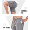 imageNORTHYARD Mens Gym Shorts 7 Inch Quick Dry Running Shorts Lightweight Athletic Workout Training Sports ShortsStone
