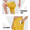 imageNORTHYARD Mens Gym Shorts 7 Inch Quick Dry Running Shorts Lightweight Athletic Workout Training Sports ShortsYellow
