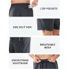 imageNORTHYARD Mens Running Athletic Shorts 5quot  7quot Workout Gym Short Tennis Quick Dry Lightweight Active Sport Hiking BasketballDarkgrey