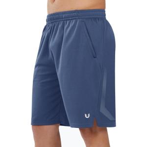 imageNORTHYARD Mens 10quot Athletic Basketball Shorts with Zipper Pockets Quick Dry Lightweight Running Workout Gym Tennis ShortsFederal Blue
