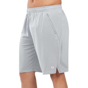 imageNORTHYARD Mens 10quot Athletic Basketball Shorts with Zipper Pockets Quick Dry Lightweight Running Workout Gym Tennis ShortsLight Grey