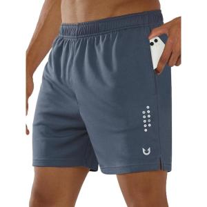 imageNORTHYARD Mens 5quot7quot10quot Athletic Basketball Shorts Workout Gym Quick Dry Shorts Lightweight Mesh Running Shorts TennisCoolgrey