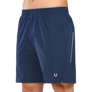 imageNORTHYARD Mens 7quot Athletic Running Shorts with Zipper Pockets Quick Dry Lightweight Workout Gym ShortNavy