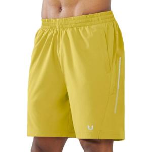 imageNORTHYARD Mens 7quot Athletic Running Shorts with Zipper Pockets Quick Dry Lightweight Workout Gym ShortYellow