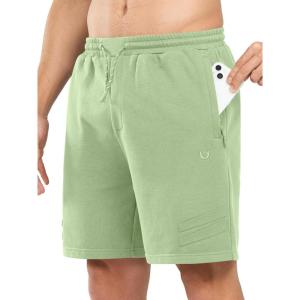 imageNORTHYARD Mens Athletic Running Shorts Cotton Casual Shorts with Zipper Pockets 7quot Workout Gym Sweat ShortsLodenfrost