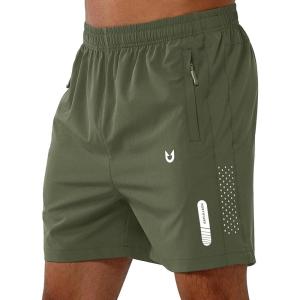 imageNORTHYARD Mens Athletic Running Shorts Quick Dry Workout Shorts 7quot 5quot 9quot Lightweight Sports Gym Basketball Shorts HikingArmygreen
