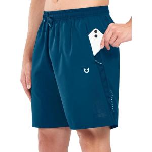 imageNORTHYARD Mens Gym Shorts 7 Inch Quick Dry Running Shorts Lightweight Athletic Workout Training Sports ShortsSeablue