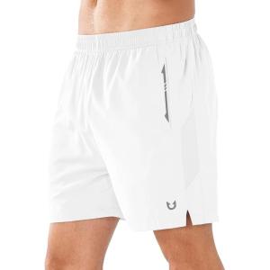 imageNORTHYARD Mens Running Athletic Shorts 5quot  7quot Workout Gym Short Tennis Quick Dry Lightweight Active Sport Hiking BasketballWhite