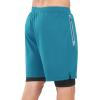 imageNORTHYARD Mens 2 in 1 Running Shorts Workout Gym Athletic Shorts with Liner Active Training Shorts with Zipper PocketsLakeblue