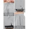imageNORTHYARD Mens 2 in 1 Running Shorts Workout Gym Athletic Shorts with Liner Active Training Shorts with Zipper PocketsLightgrey