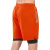 imageNORTHYARD Mens 2 in 1 Running Shorts Workout Gym Athletic Shorts with Liner Active Training Shorts with Zipper PocketsOrange