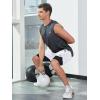 imageNORTHYARD Mens 2 in 1 Running Shorts Workout Gym Athletic Shorts with Liner Active Training Shorts with Zipper PocketsWhite