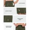 imageNORTHYARD Mens Athletic Running Shorts 5quot Quick Dry Lightweight with Zip Pockets Gym Workout ActiveArmygreen