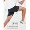imageNORTHYARD Mens Athletic Running Shorts 5quot Quick Dry Lightweight with Zip Pockets Gym Workout ActiveBlack