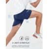 imageNORTHYARD Mens Athletic Running Shorts 5quot Quick Dry Lightweight with Zip Pockets Gym Workout ActiveDarkblue