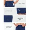 imageNORTHYARD Mens Athletic Running Shorts 5quot Quick Dry Lightweight with Zip Pockets Gym Workout ActiveDarkblue