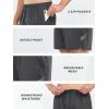 imageNORTHYARD Mens Athletic Running Shorts 5quot Quick Dry Lightweight with Zip Pockets Gym Workout ActiveDarkgrey