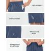 imageNORTHYARD Mens Athletic Running Shorts 5quot Quick Dry Lightweight with Zip Pockets Gym Workout ActiveFederalblue